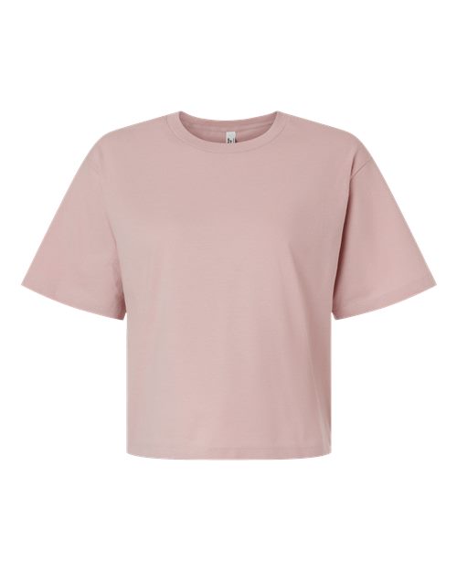 Load image into Gallery viewer, American Apparel 102 Women's Fine Jersey Mid-Length Boxy Tee - Blush
