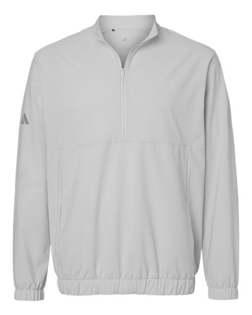 Adidas A705 Men's Stretch Woven Half-Zip Pullover - Grey One