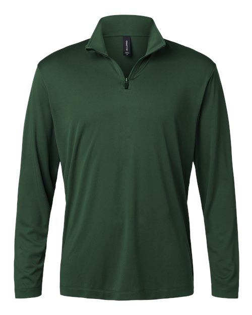 AllPro 41870 Men's Pro-Lock Performance Quarter-Zip Pullover - Forest Green