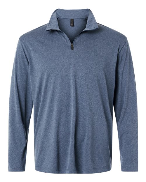 Load image into Gallery viewer, AllPro 41870 Men's Pro-Lock Performance Quarter-Zip Pullover - Heather Navy

