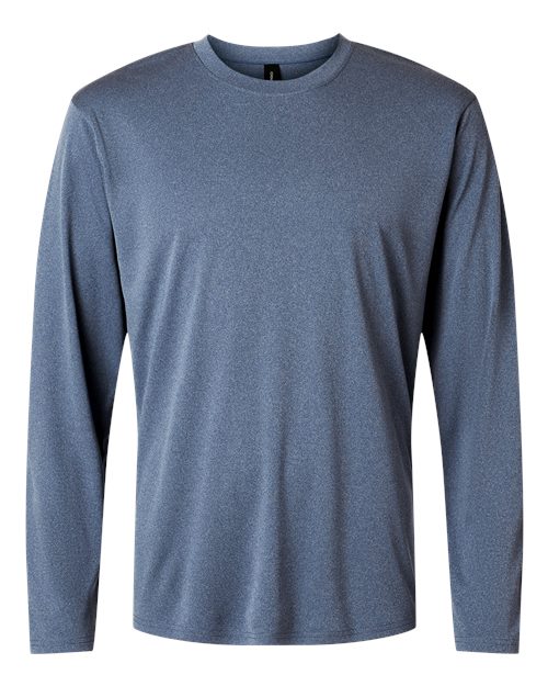 AllPro 48400 Unisex Pro-Lock Performance Long Sleeve T-Shirt - Heather Navy