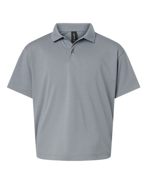 Load image into Gallery viewer, AllPro 41800Y Youth Pro-Lock Performance Polo - Heather Steel

