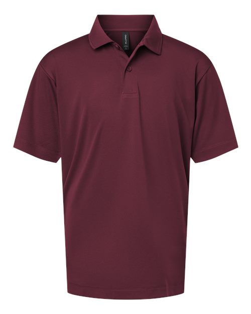 AllPro 41800Y Youth Pro-Lock Performance Polo - Maroon