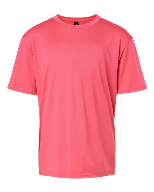 AllPro 48000Y Youth Pro-Lock Performance T-Shirt - Bright Pink