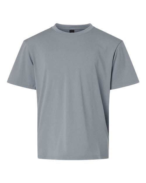 Load image into Gallery viewer, AllPro 48000Y Youth Pro-Lock Performance T-Shirt - Heather Steel
