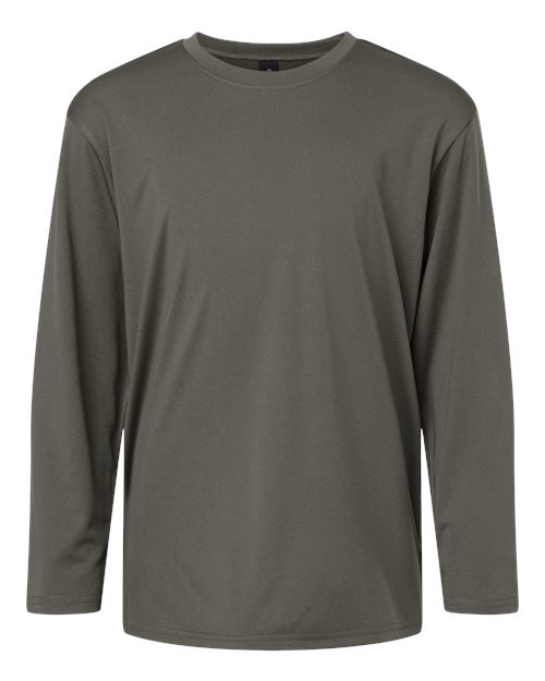 AllPro 48400Y Youth Pro-Lock Performance Long Sleeve T-Shirt - Charcoal