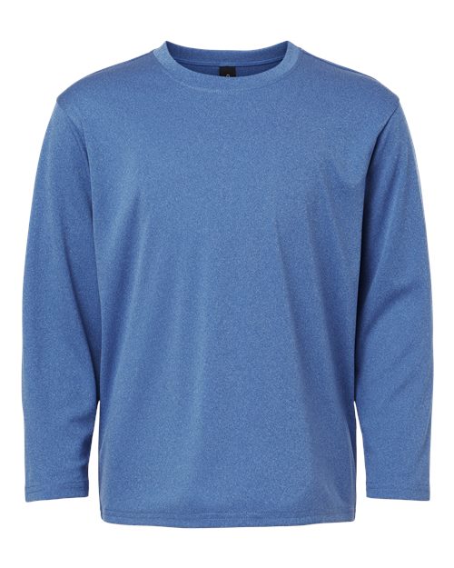 Load image into Gallery viewer, AllPro 48400Y Youth Pro-Lock Performance Long Sleeve T-Shirt - Heather Royal
