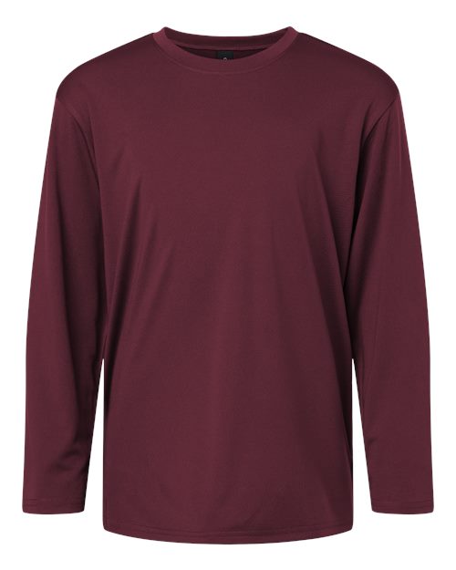 AllPro 48400Y Youth Pro-Lock Performance Long Sleeve T-Shirt - Maroon