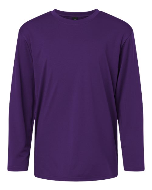 Load image into Gallery viewer, AllPro 48400Y Youth Pro-Lock Performance Long Sleeve T-Shirt - Purple
