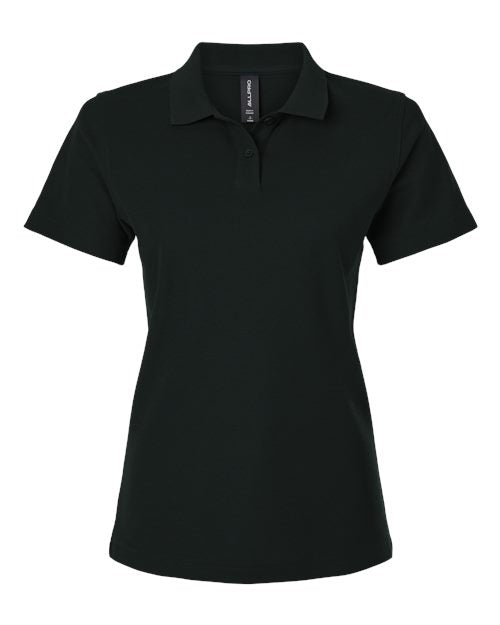 AllPro 62800L Women's Pique Polo - Black