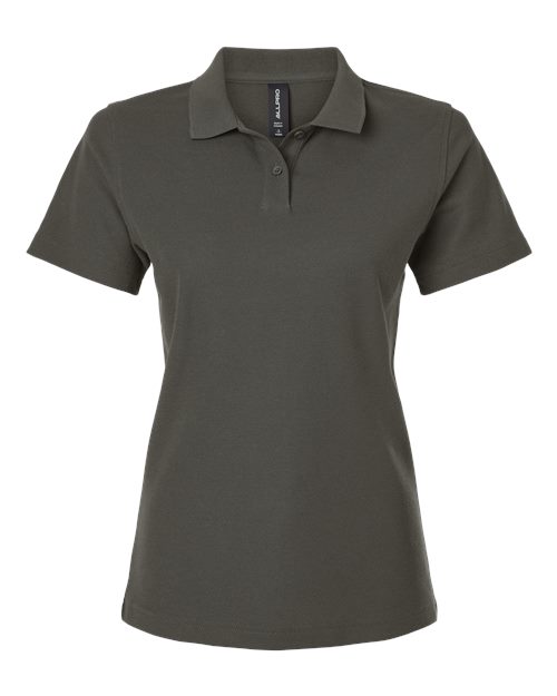 AllPro 62800L Women's Pique Polo - Charcoal