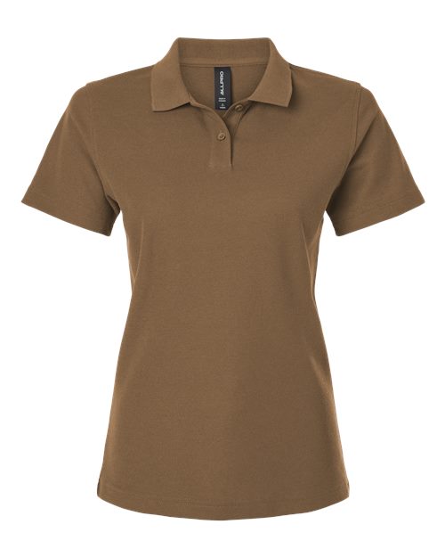 Load image into Gallery viewer, AllPro 62800L Women's Pique Polo - Cigar
