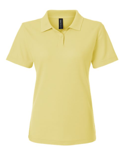 AllPro 62800L Women's Pique Polo - Light Yellow