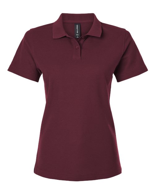 Load image into Gallery viewer, AllPro 62800L Women's Pique Polo - Maroon
