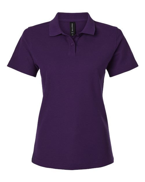 Load image into Gallery viewer, AllPro 62800L Women's Pique Polo - Purple
