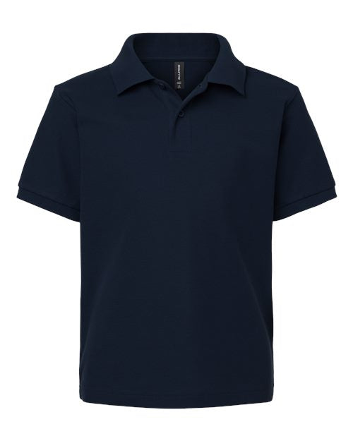 Load image into Gallery viewer, AllPro 62800Y Youth Pique Polo - Navy
