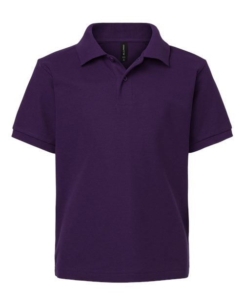 Load image into Gallery viewer, AllPro 62800Y Youth Pique Polo - Purple
