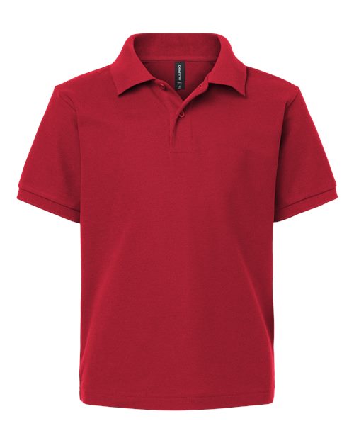 Load image into Gallery viewer, AllPro 62800Y Youth Pique Polo - Red
