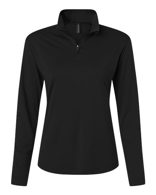 AllPro 41870L Women's Pro-Lock Performance Quarter-Zip Pullover - Black