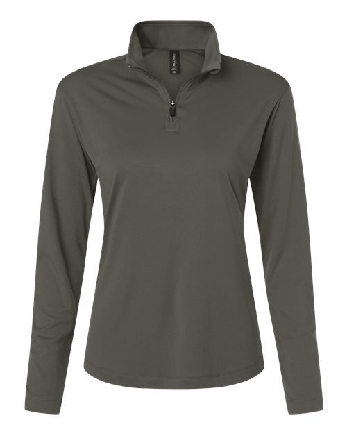 AllPro 41870L Women's Pro-Lock Performance Quarter-Zip Pullover - Charcoal