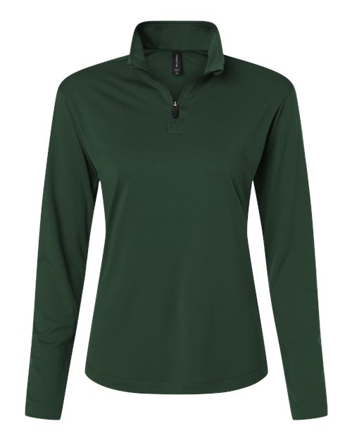 Load image into Gallery viewer, AllPro 41870L Women's Pro-Lock Performance Quarter-Zip Pullover - Forest Green
