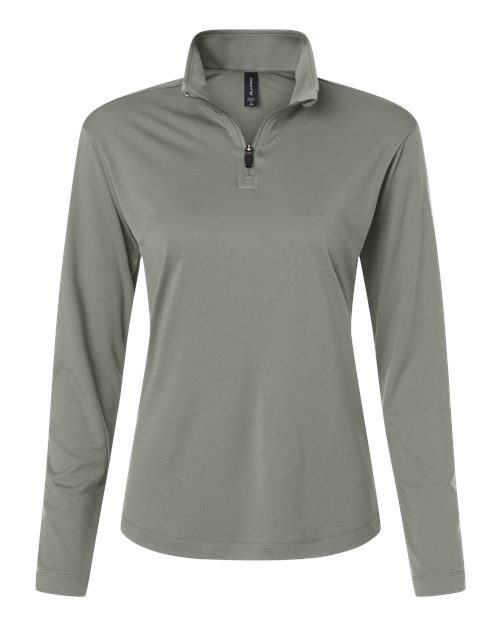 Load image into Gallery viewer, AllPro 41870L Women's Pro-Lock Performance Quarter-Zip Pullover - Greystone
