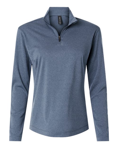 AllPro 41870L Women's Pro-Lock Performance Quarter-Zip Pullover - Heather Navy