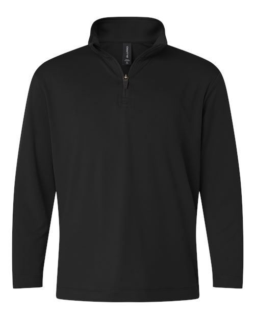 Load image into Gallery viewer, AllPro 41870Y Youth Pro-Lock Performance Quarter-Zip Pullover - Black
