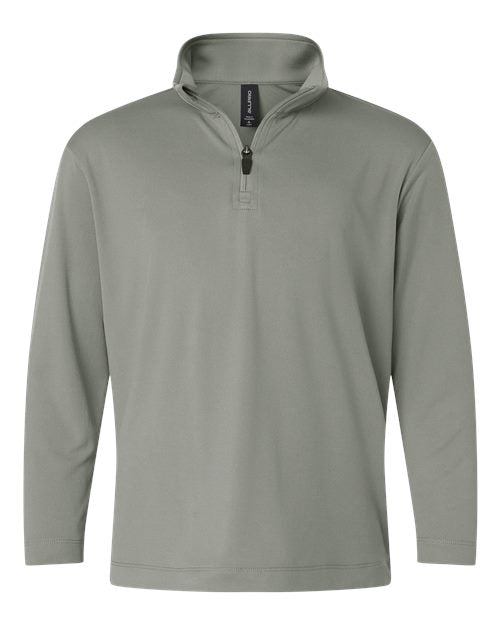 Load image into Gallery viewer, AllPro 41870Y Youth Pro-Lock Performance Quarter-Zip Pullover - Greystone

