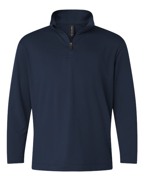 AllPro 41870Y Youth Pro-Lock Performance Quarter-Zip Pullover - Navy