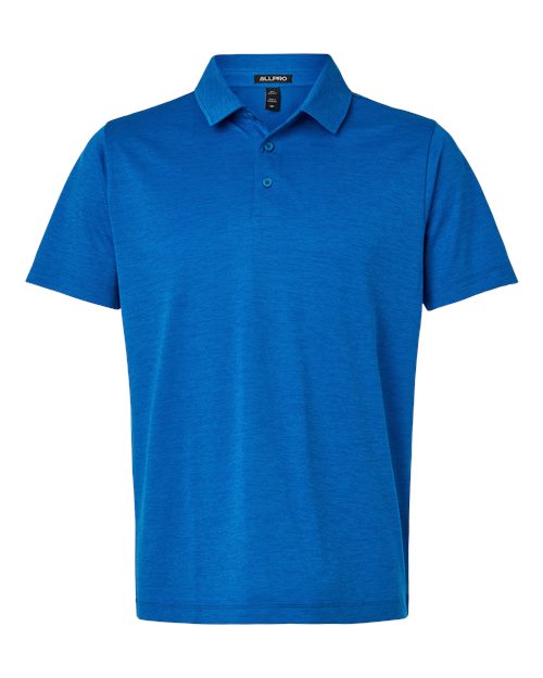 AllPro 4HM00 Men's Pro-Lock Performance Mélange Polo - Royal Melange