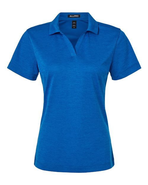 Load image into Gallery viewer, AllPro 4HM00L Women's Pro-Lock Performance Mélange Polo - Royal Melange
