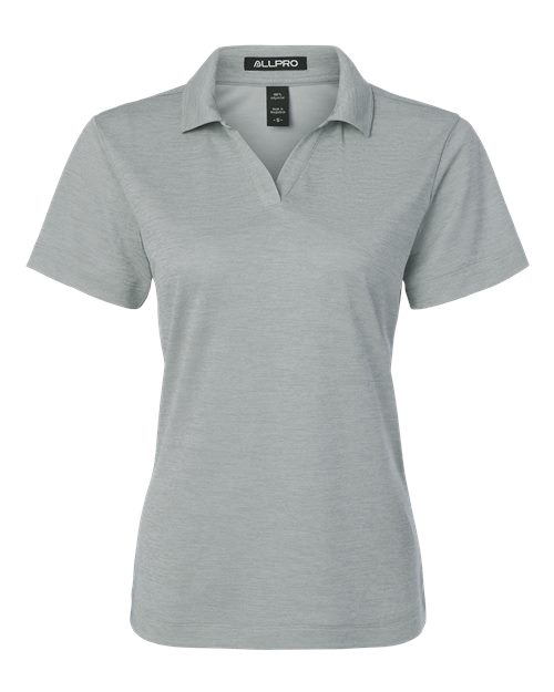 Load image into Gallery viewer, AllPro 4HM00L Women's Pro-Lock Performance Mélange Polo - Silver Melange
