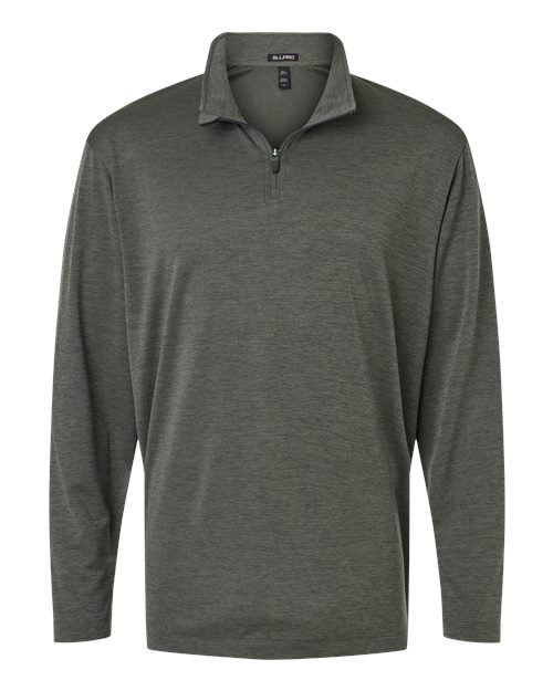 Load image into Gallery viewer, AllPro 4HM700 Men's Pro-Lock Performance Mélange Quarter-Zip Pullover - Charcoal Melange
