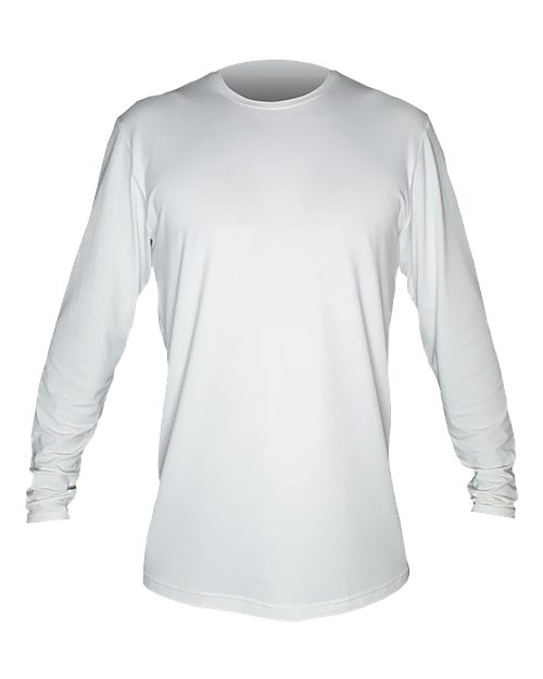 ANETIK MVLPRL8 Men's Low Pro Tech Long Sleeve T-Shirt - White Heathered