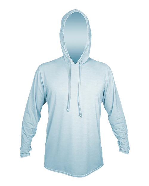 Load image into Gallery viewer, ANETIK MVLPRH8 Men's Low Pro Tech Hooded Long Sleeve T-Shirt - Sky Heathered

