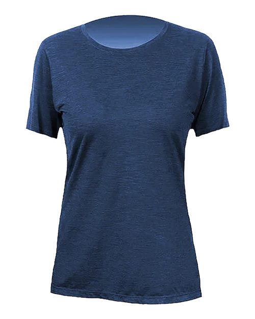 ANETIK WSBRZS0 Women's Breeze Tech T-Shirt - Navy Heathered