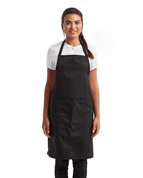 Load image into Gallery viewer, Artisan Collection by Reprime RP154 Recycled Pocket Bib Apron - Black
