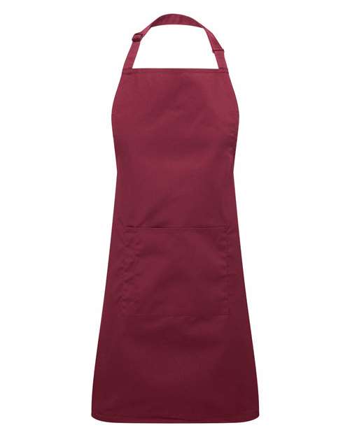 Load image into Gallery viewer, Artisan Collection by Reprime RP154 Recycled Pocket Bib Apron - Burgundy
