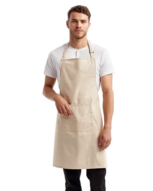 Load image into Gallery viewer, Artisan Collection by Reprime RP154 Recycled Pocket Bib Apron - Natural
