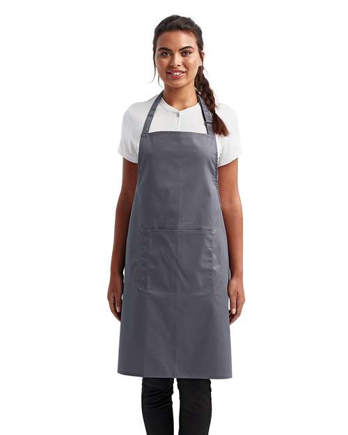 Load image into Gallery viewer, Artisan Collection by Reprime RP154 Recycled Pocket Bib Apron - Steel

