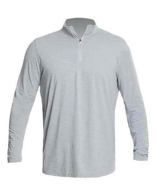 ANETIK MVQTRL9 Men's Low Pro Quarter-Zip Pullover - Alloy Heathered