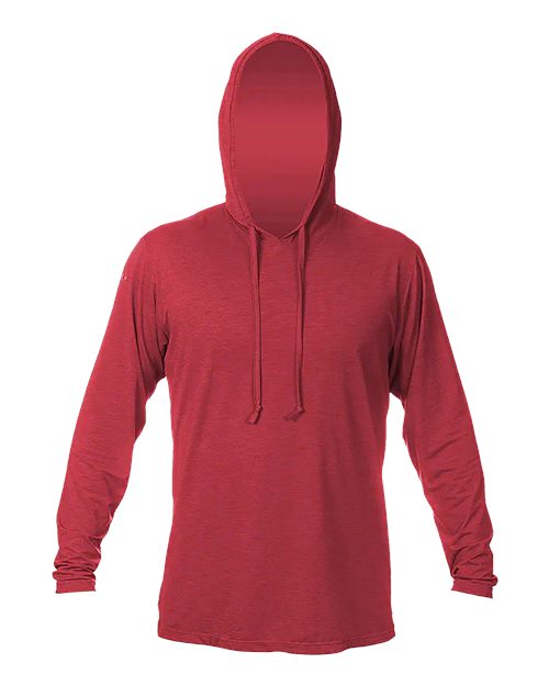 Load image into Gallery viewer, ANETIK MVLPRH8 Men's Low Pro Tech Hooded Long Sleeve T-Shirt - Pyro Heathered
