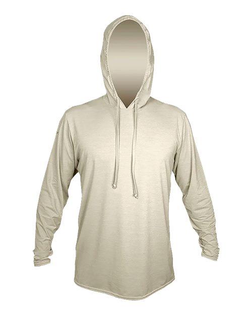 ANETIK MVLPRH8 Men's Low Pro Tech Hooded Long Sleeve T-Shirt - Stone Heathered