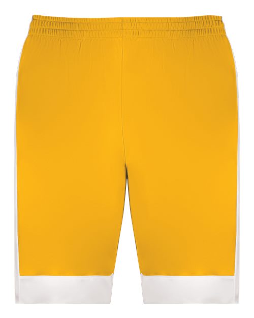 Load image into Gallery viewer, Augusta Sportswear 6889 Unisex Match-Up Basketball Shorts - Gold/ White
