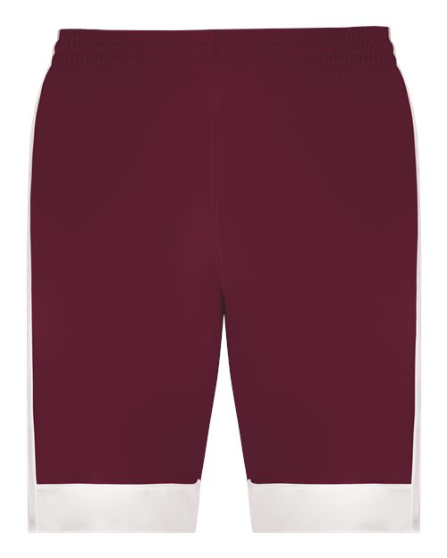 Load image into Gallery viewer, Augusta Sportswear 6889 Unisex Match-Up Basketball Shorts - Maroon/ White
