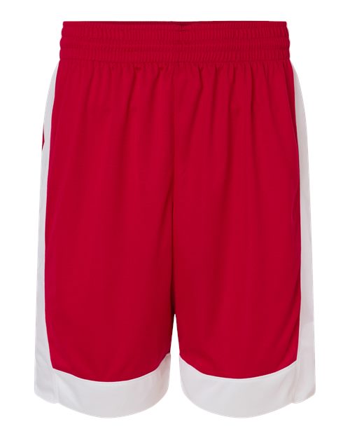 Load image into Gallery viewer, Augusta Sportswear 6889 Unisex Match-Up Basketball Shorts - Scarlet/ White
