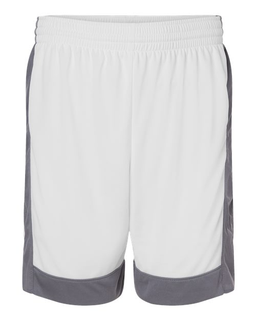 Load image into Gallery viewer, Augusta Sportswear 6889 Unisex Match-Up Basketball Shorts - White/ Graphite
