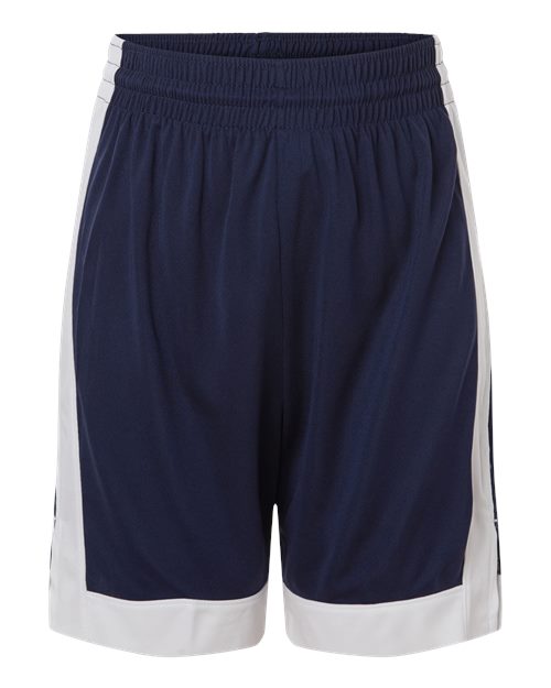 Load image into Gallery viewer, Augusta Sportswear 6890 Youth Match-Up Basketball Shorts - Navy/ White
