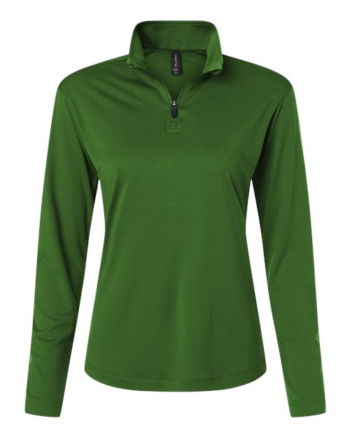 Load image into Gallery viewer, AllPro 41870L Women's Pro-Lock Performance Quarter-Zip Pullover - Olive Green
